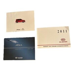 2011 Kia Soul Owners Manual and Booklets. Very Good Cond.
